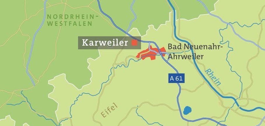 Straßenkarte Karweiler | www.swrfernsehen.de