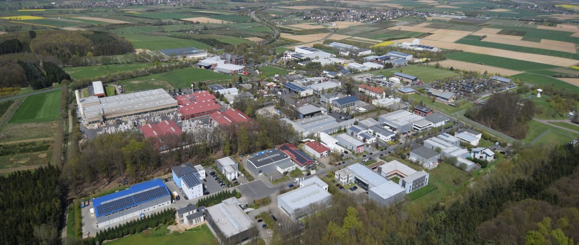 Gelsdorf Gewerbegebiet Drohnenfoto